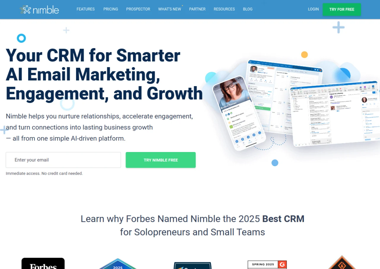 Nimble screenshot