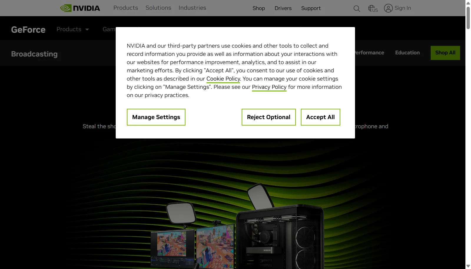 Nvidia Broadcast screenshot