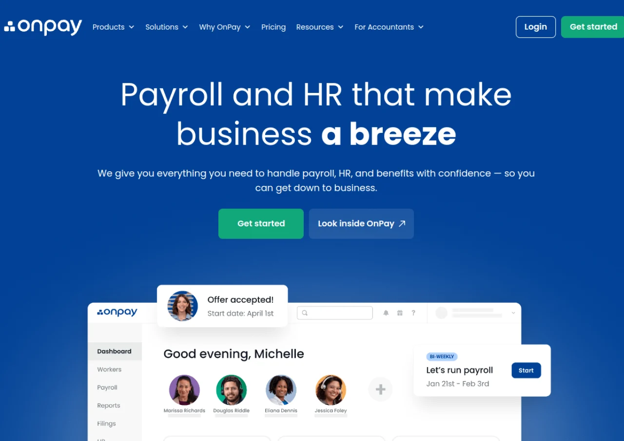 OnPay screenshot