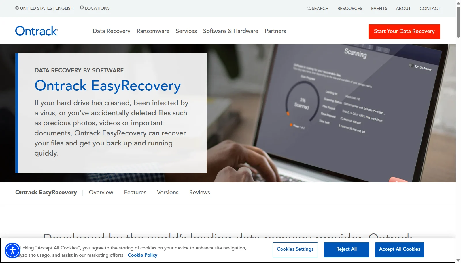 OnTrack EasyRecovery screenshot