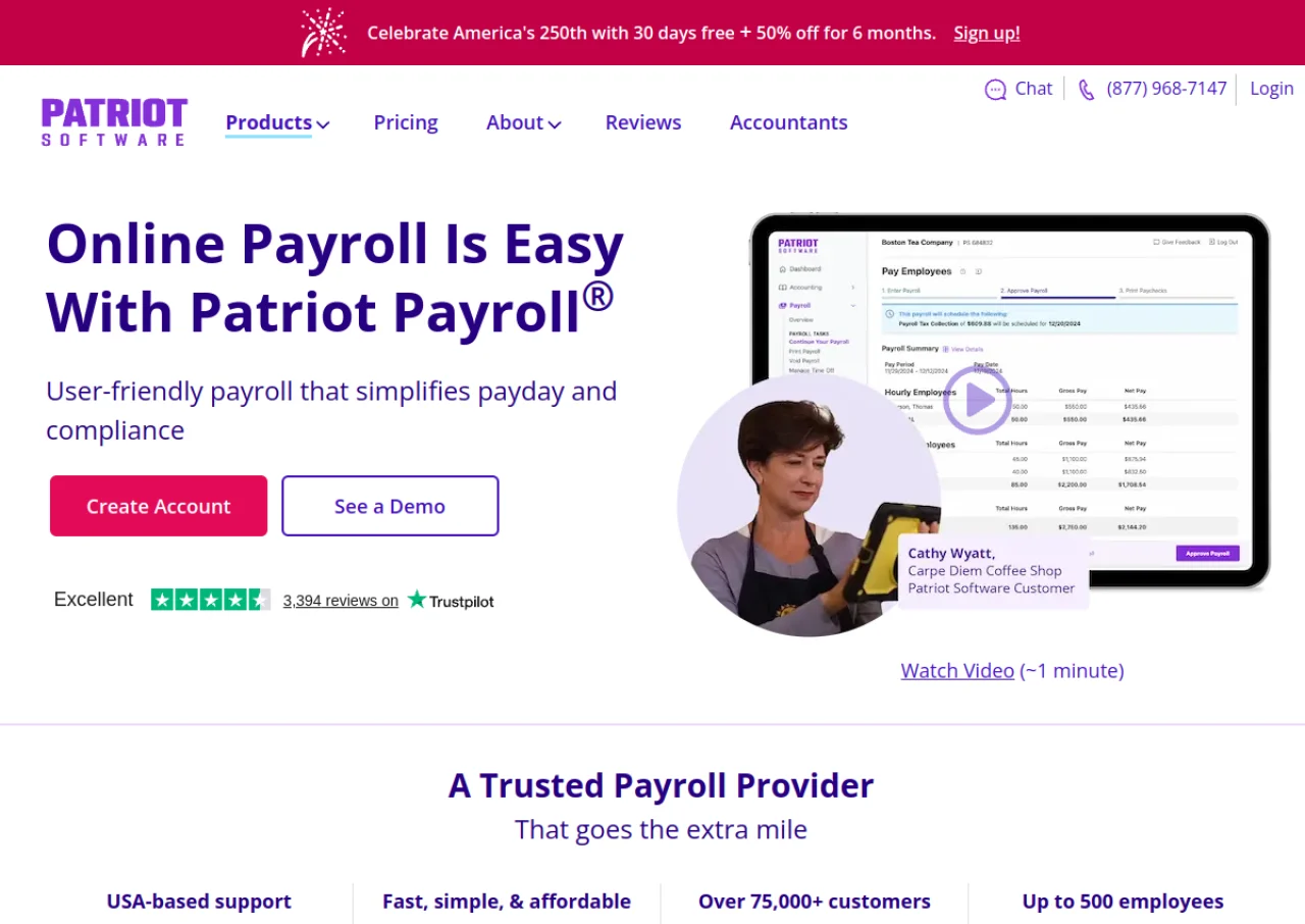 Patriot Payroll screenshot