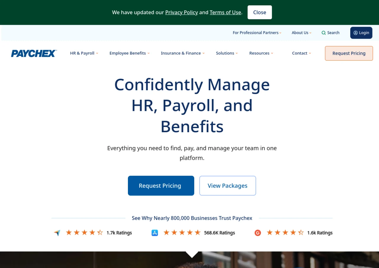 Paychex Flex screenshot