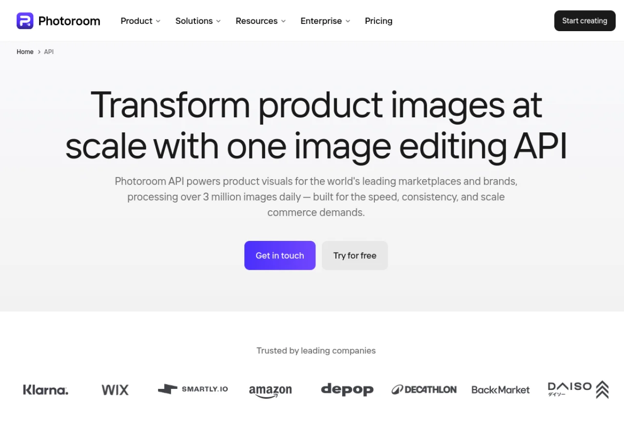 PhotoRoom API screenshot