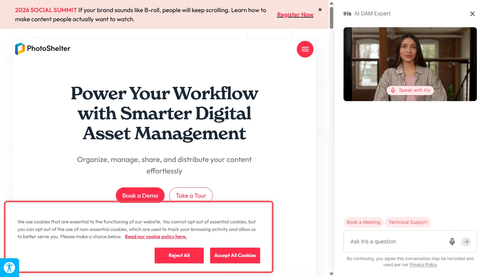 PhotoShelter screenshot