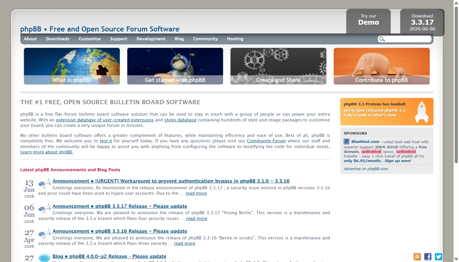 phpBB screenshot