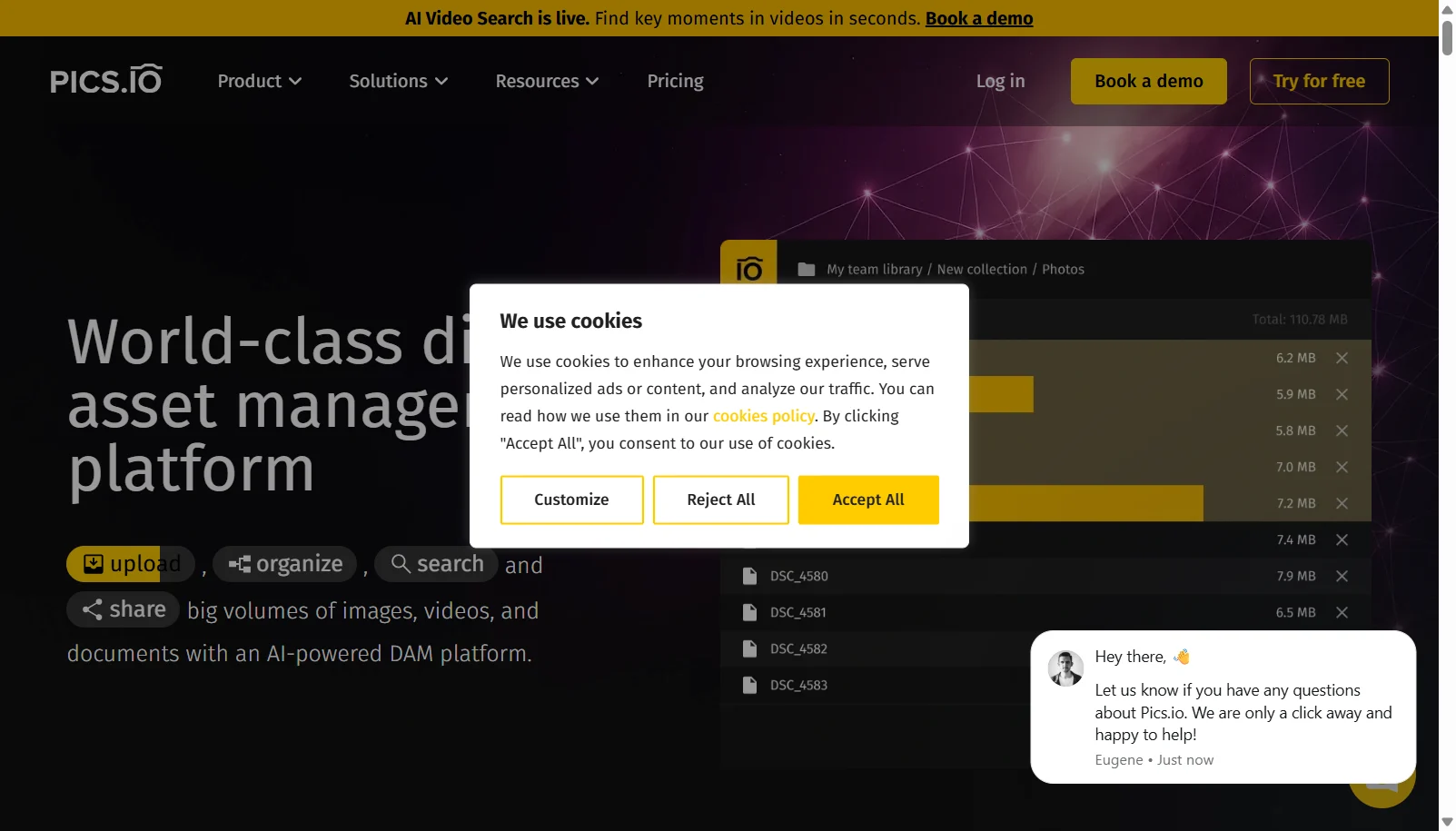 Pics.io screenshot