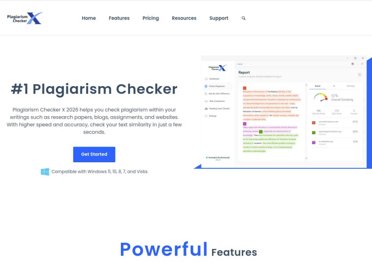 Plagiarism Checker X screenshot