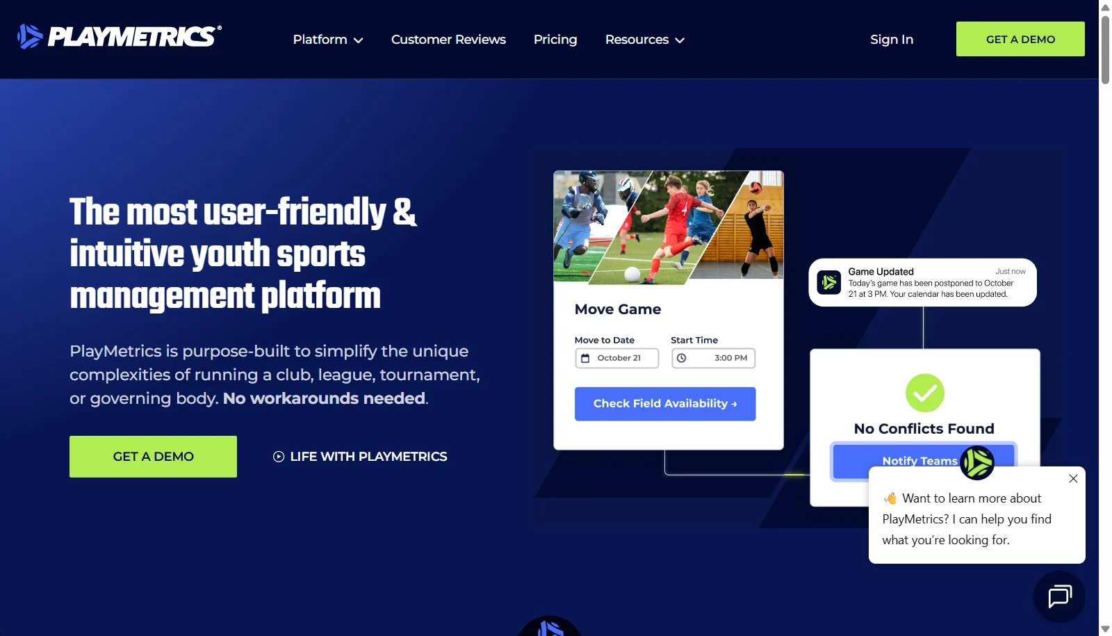 PlayMetrics screenshot