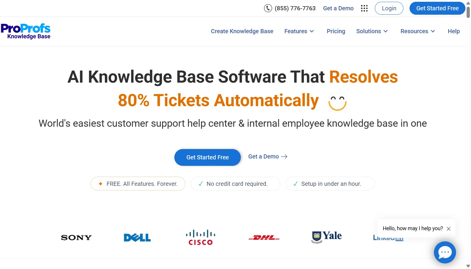 ProProfs Knowledge Base screenshot