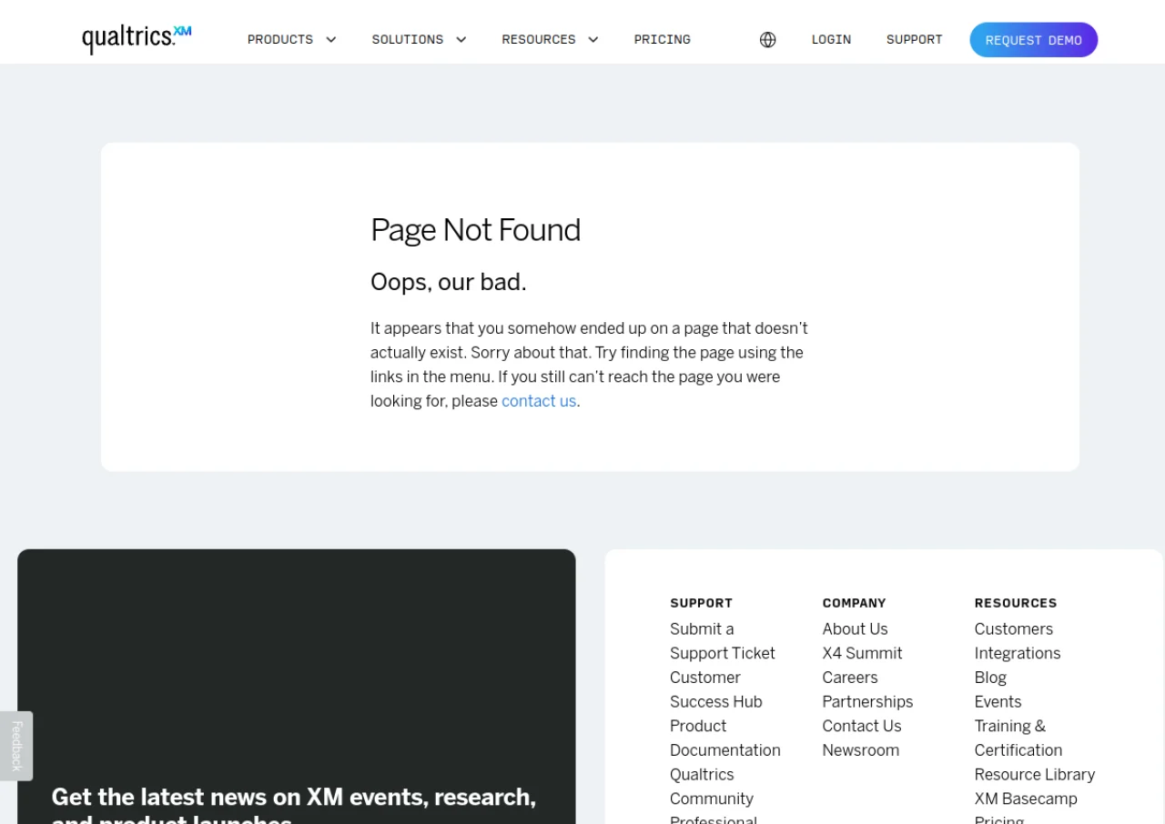 Qualtrics 360 screenshot
