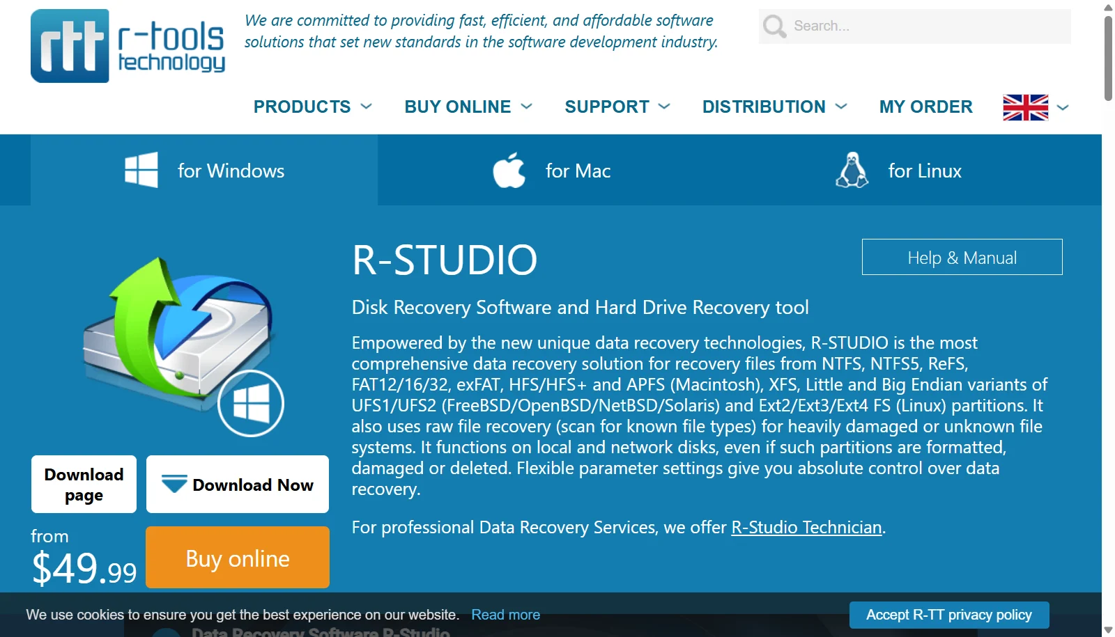R-Studio screenshot