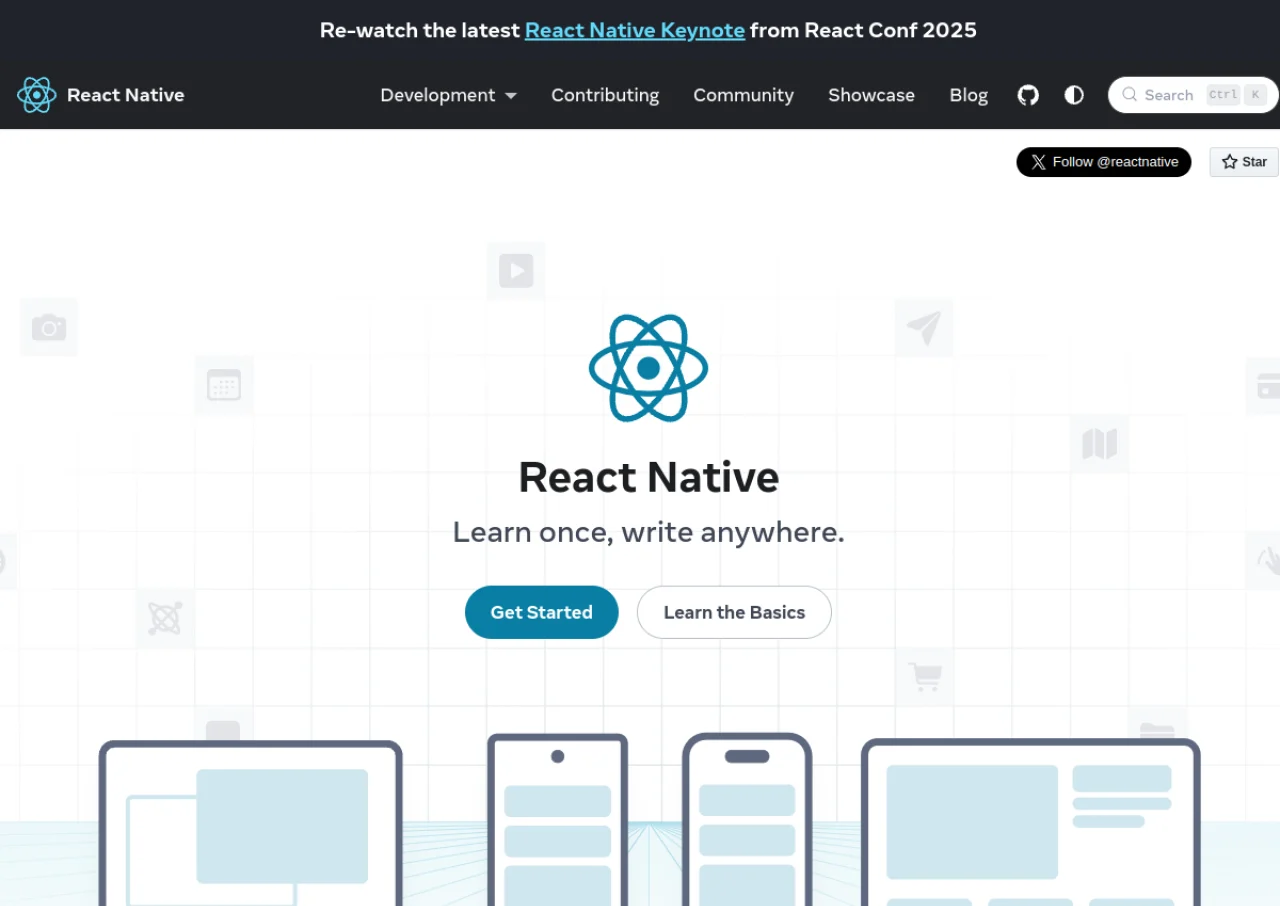 React Native screenshot