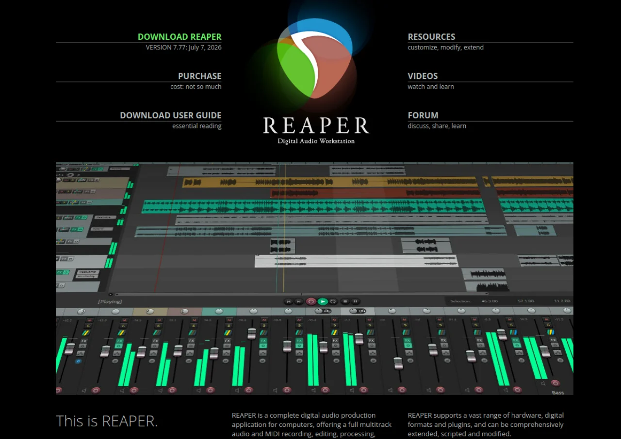Reaper screenshot
