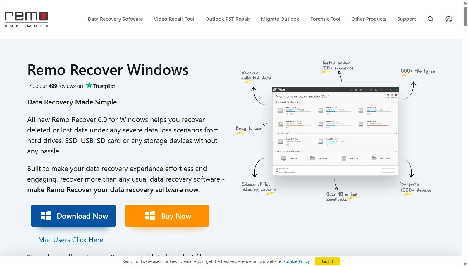 Remo Recover screenshot