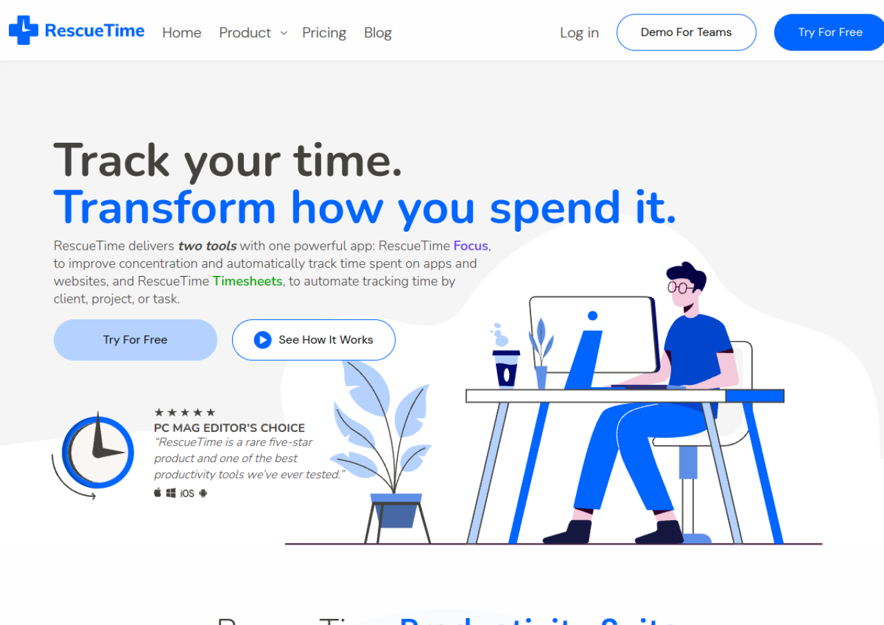 RescueTime screenshot