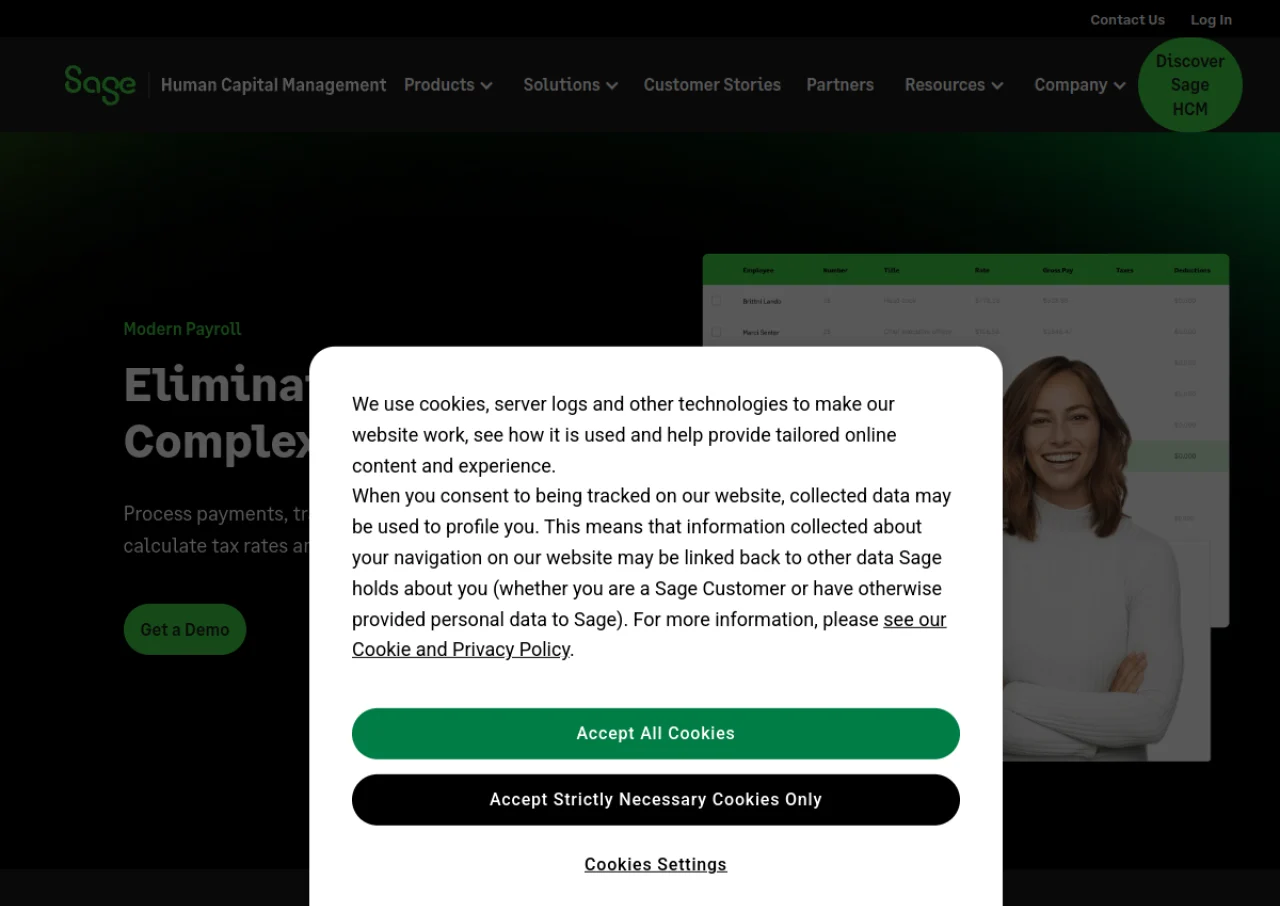 Sage HCM (Payroll) screenshot