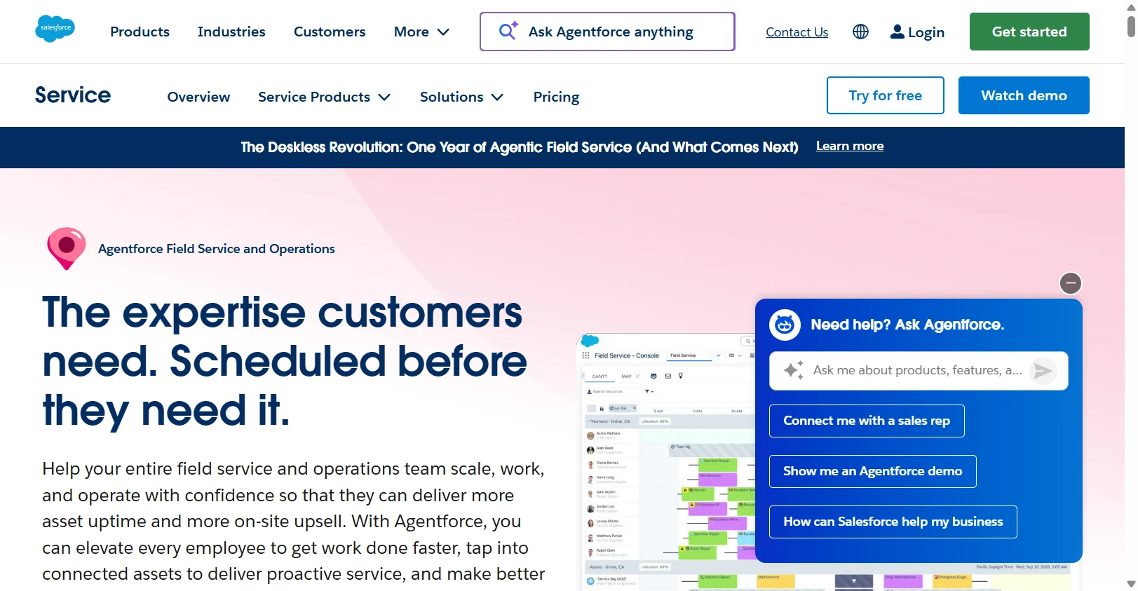 Salesforce Field Service screenshot