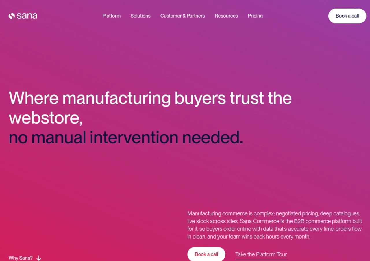 Sana Commerce screenshot