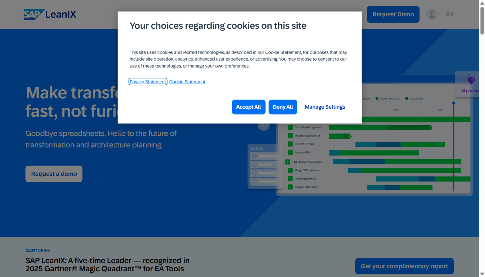 SAP LeanIX SMP screenshot
