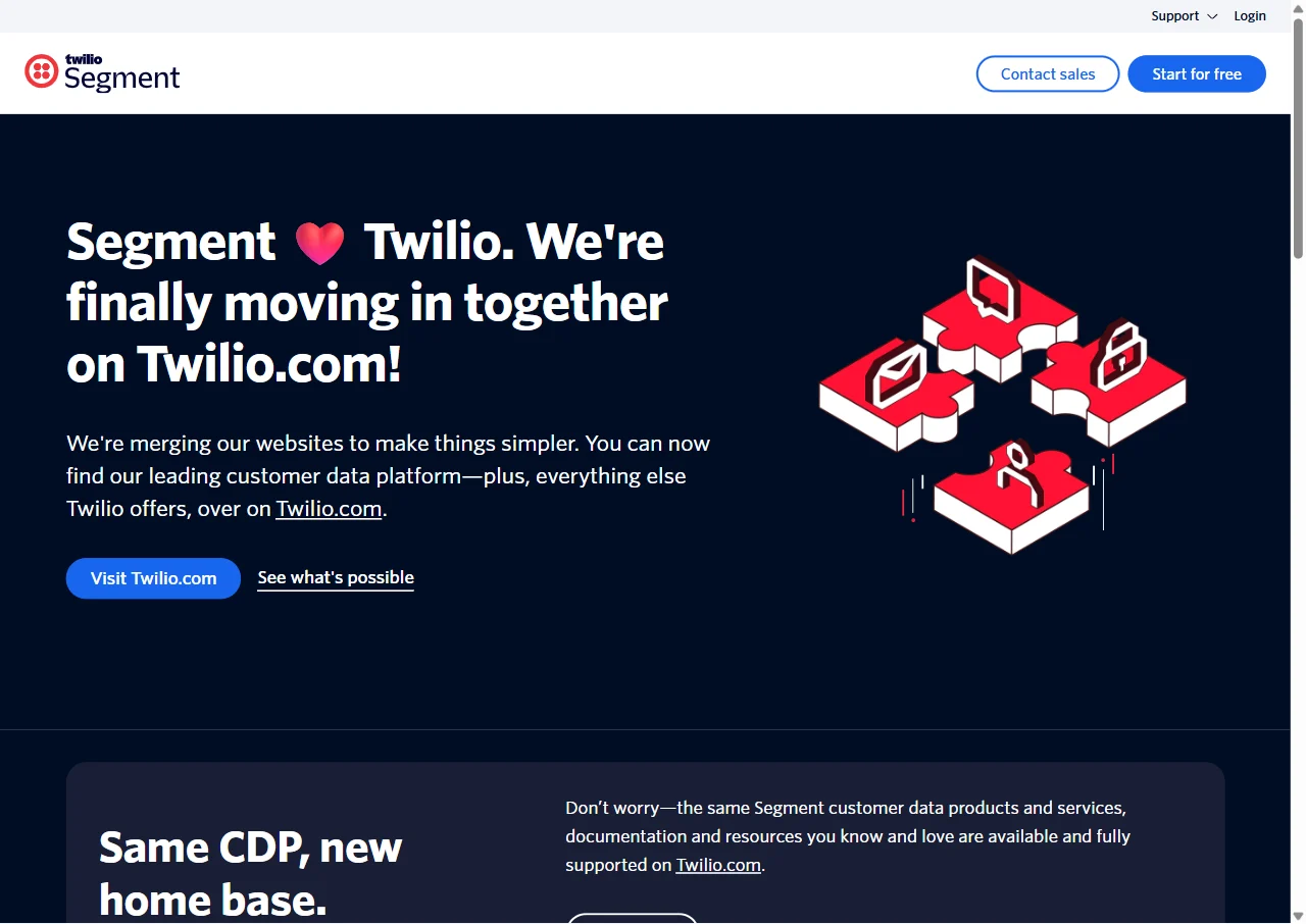 Segment (Twilio) screenshot