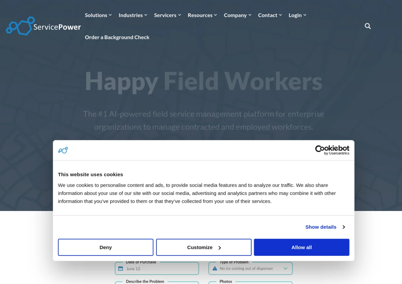 ServicePower screenshot