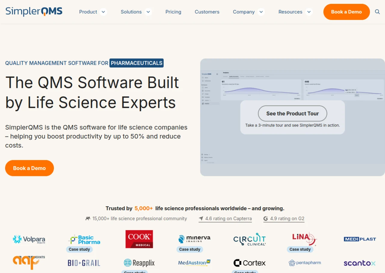 SimplerQMS screenshot