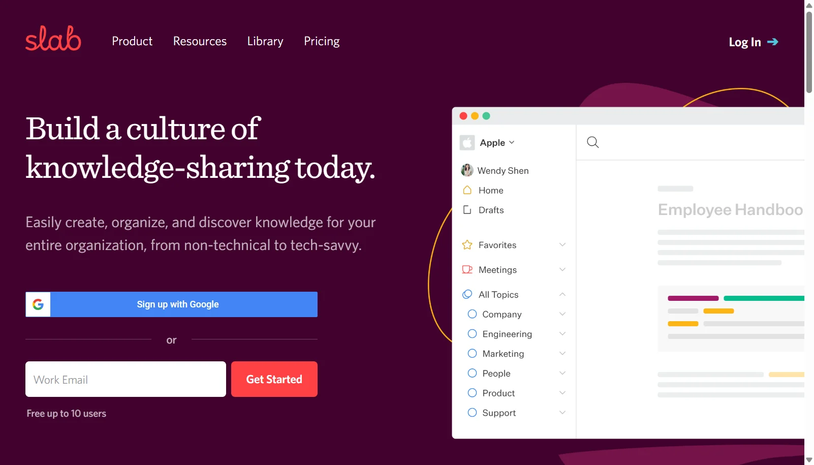 Slab screenshot