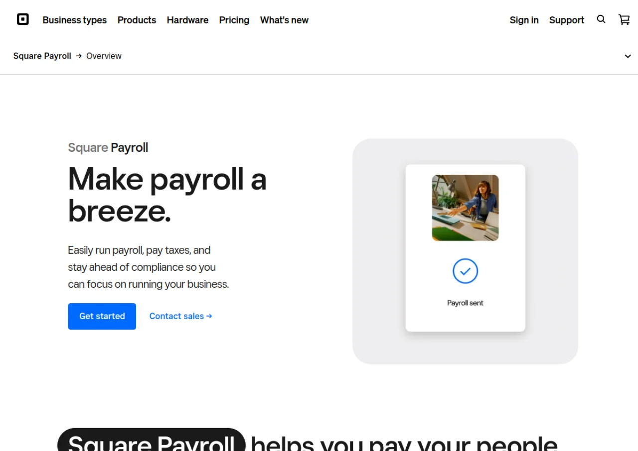 Square Payroll screenshot