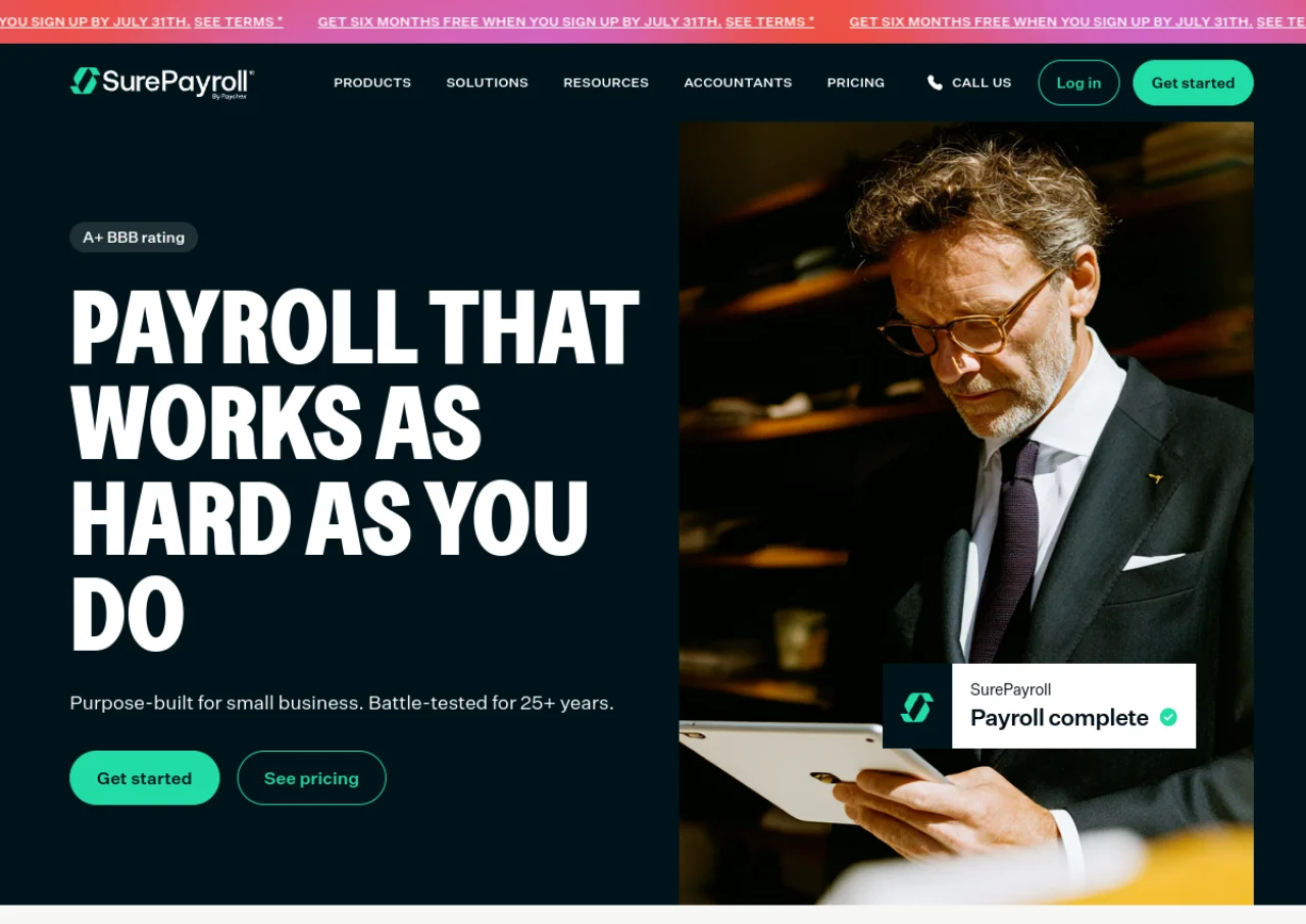 SurePayroll screenshot