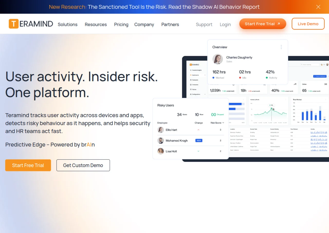 Teramind screenshot
