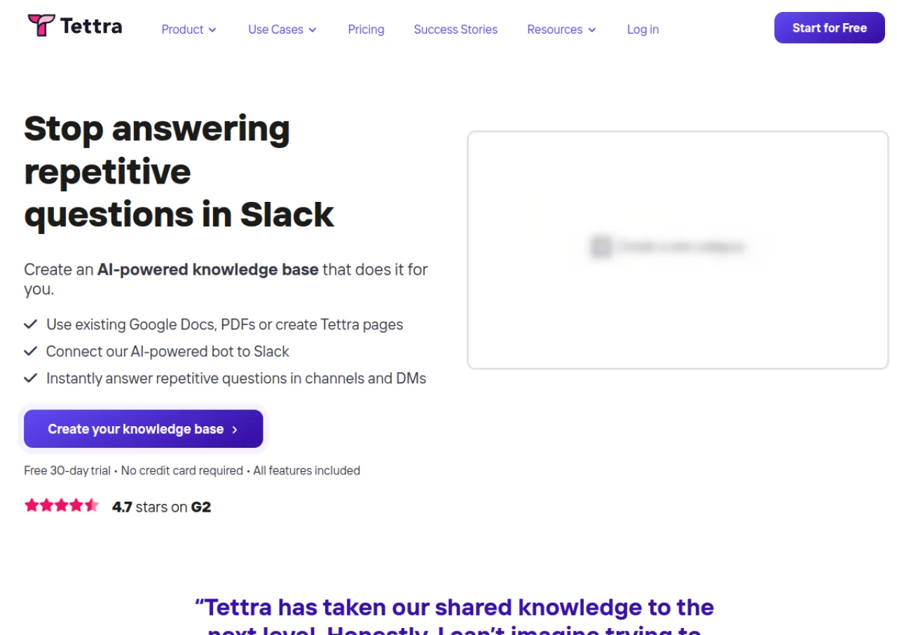 Tettra screenshot