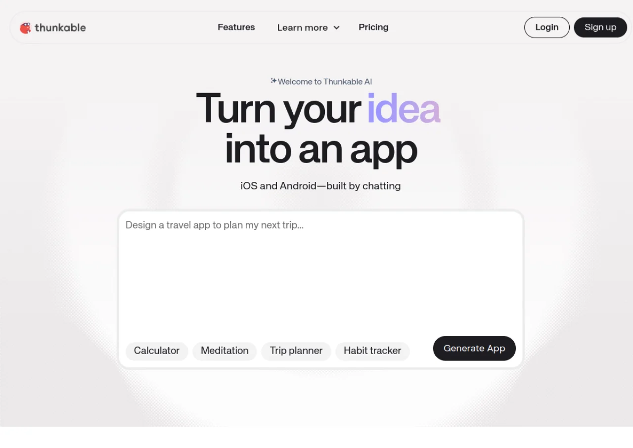 Thunkable screenshot
