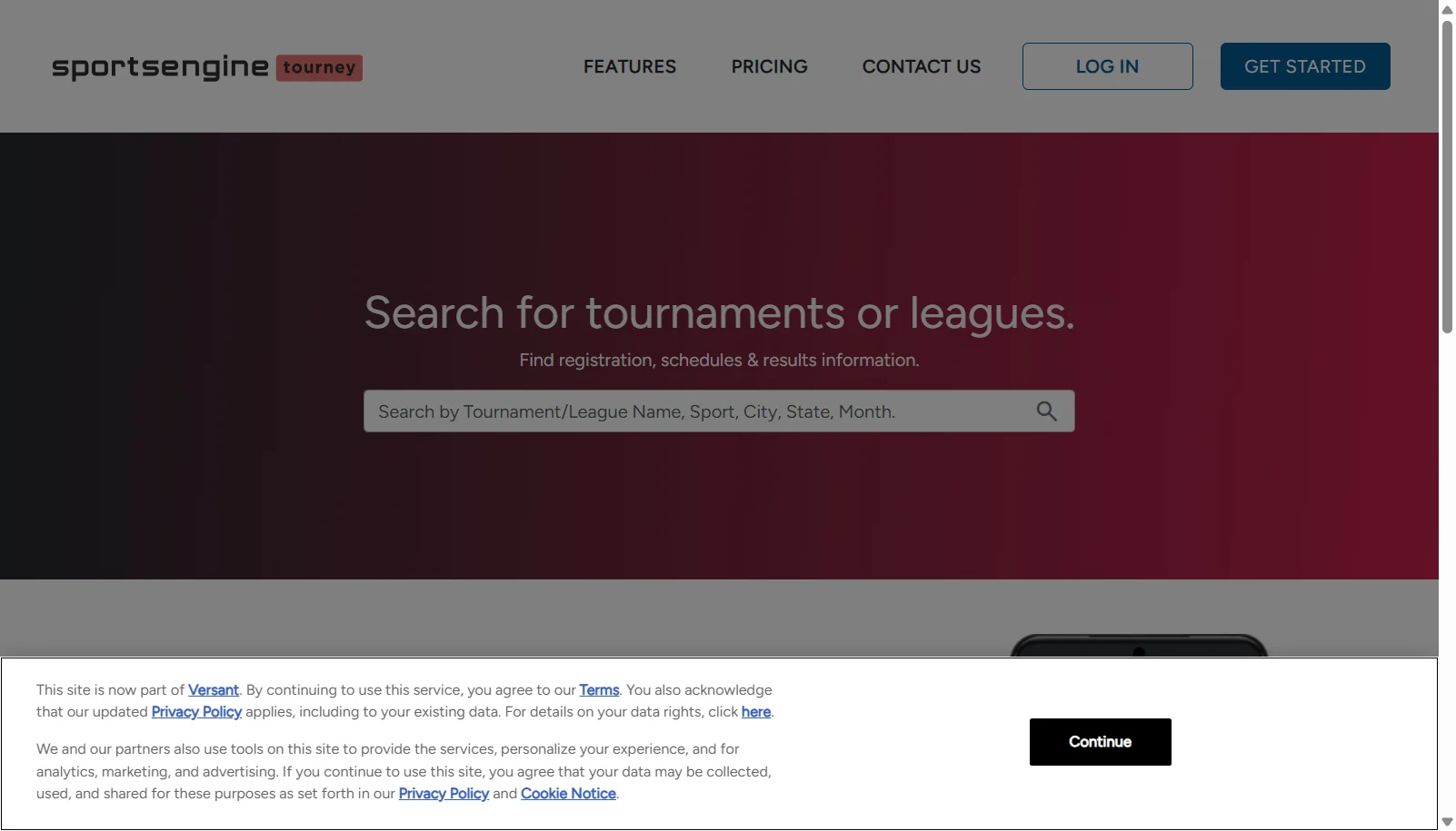 TourneyMachine screenshot