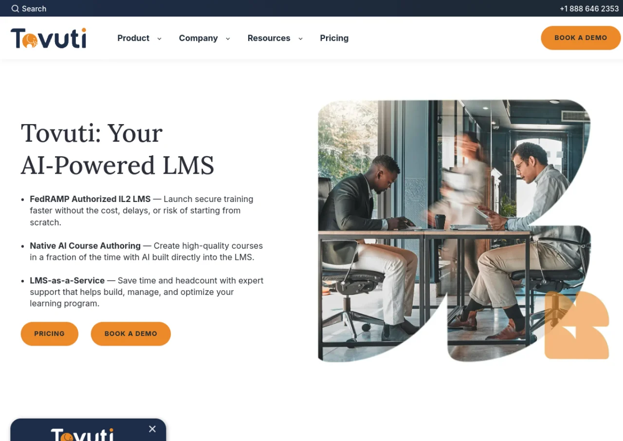 Tovuti LMS screenshot
