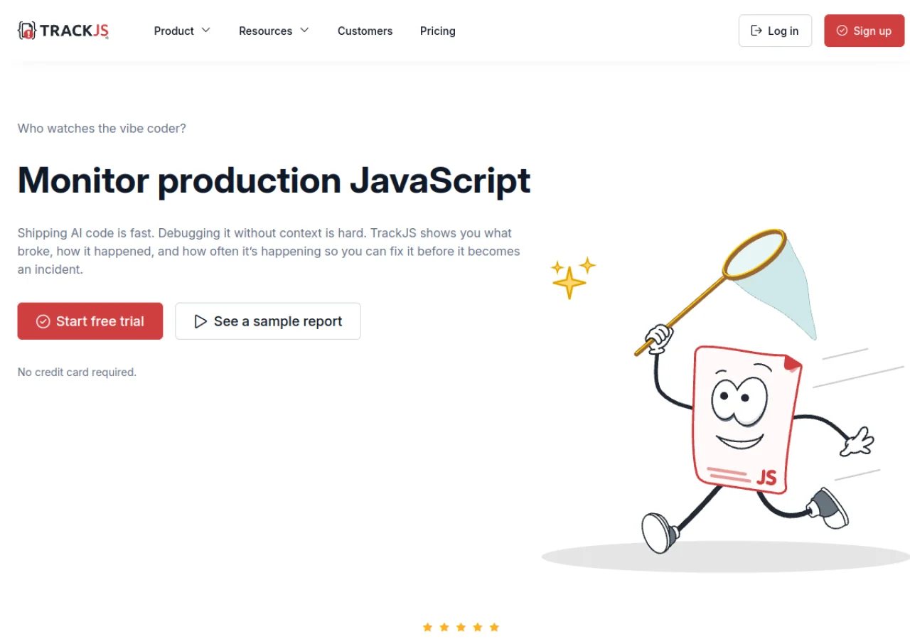 TrackJS screenshot