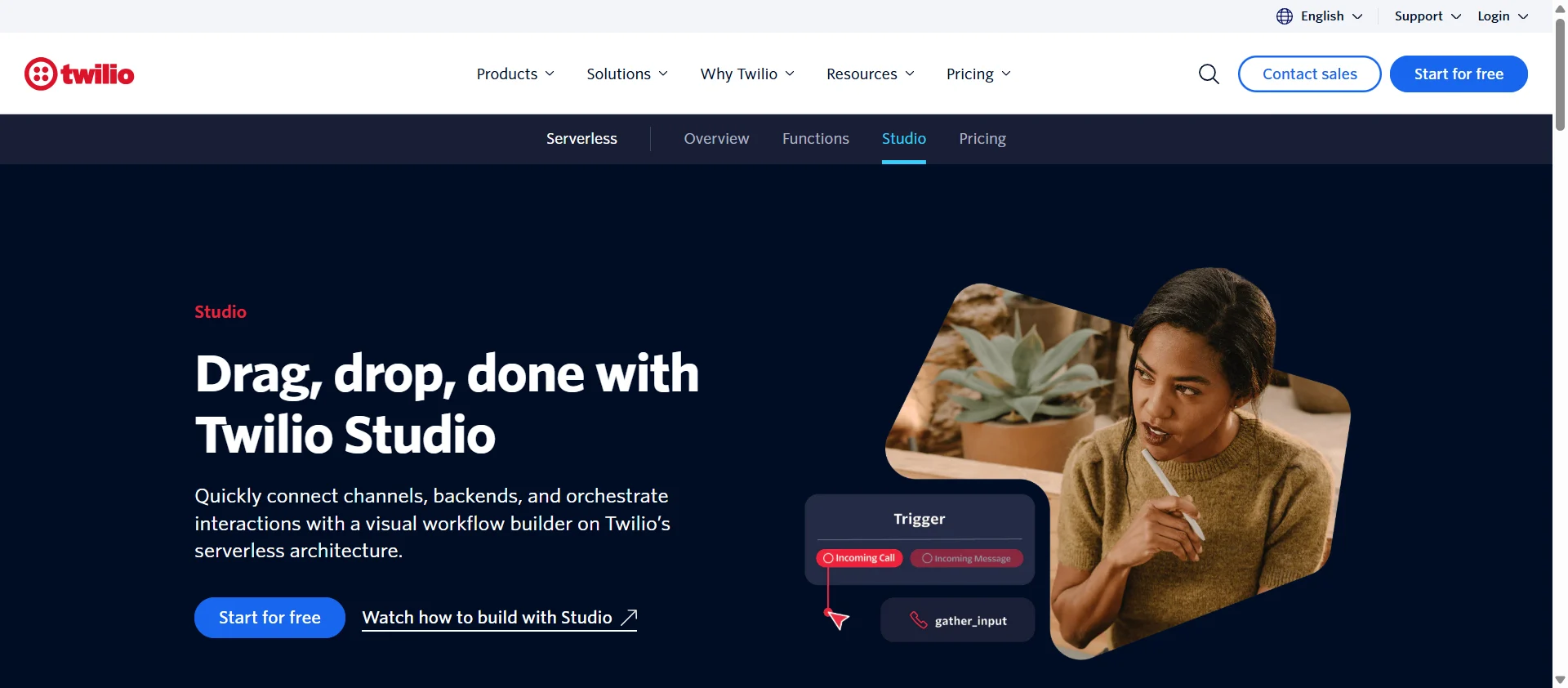 Twilio Studio screenshot