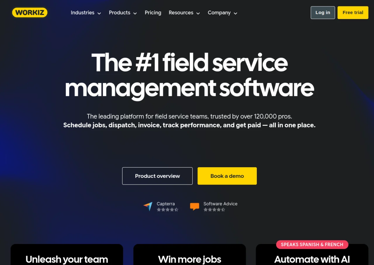 Workiz screenshot
