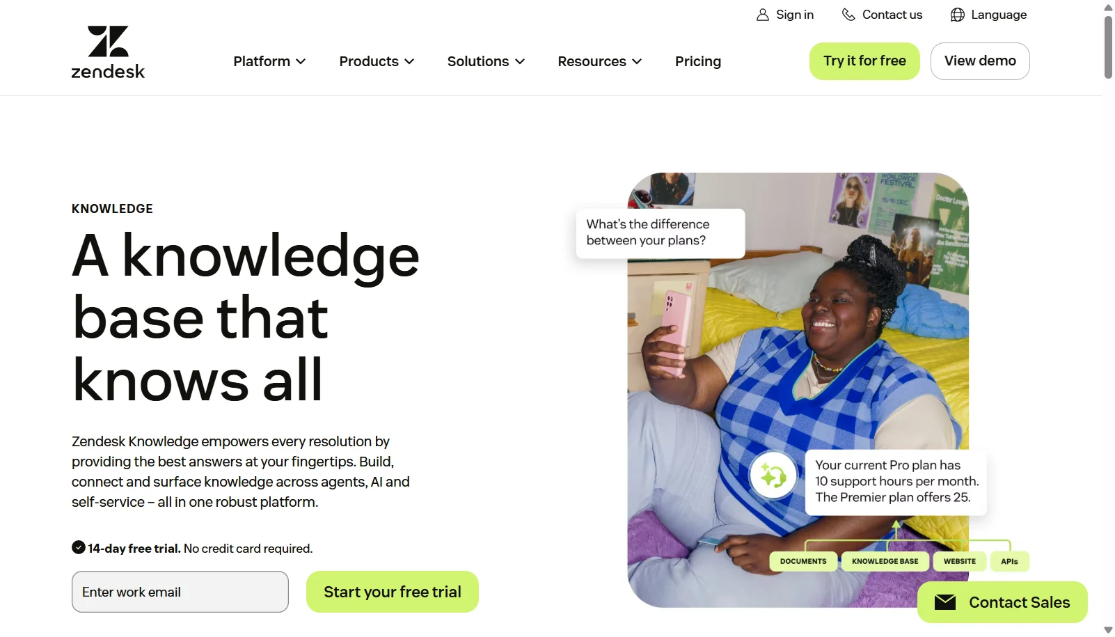 Zendesk Guide screenshot