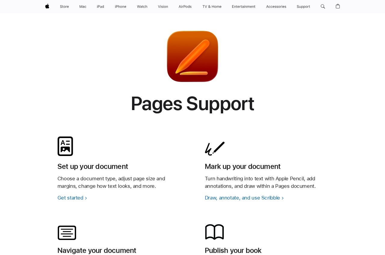 Apple iWork screenshot