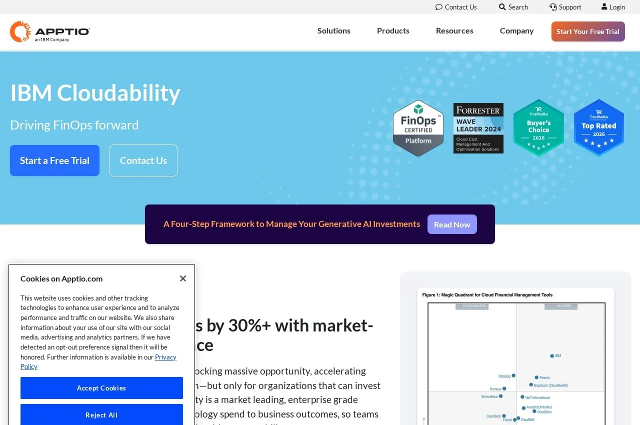 Apptio Cloudability screenshot