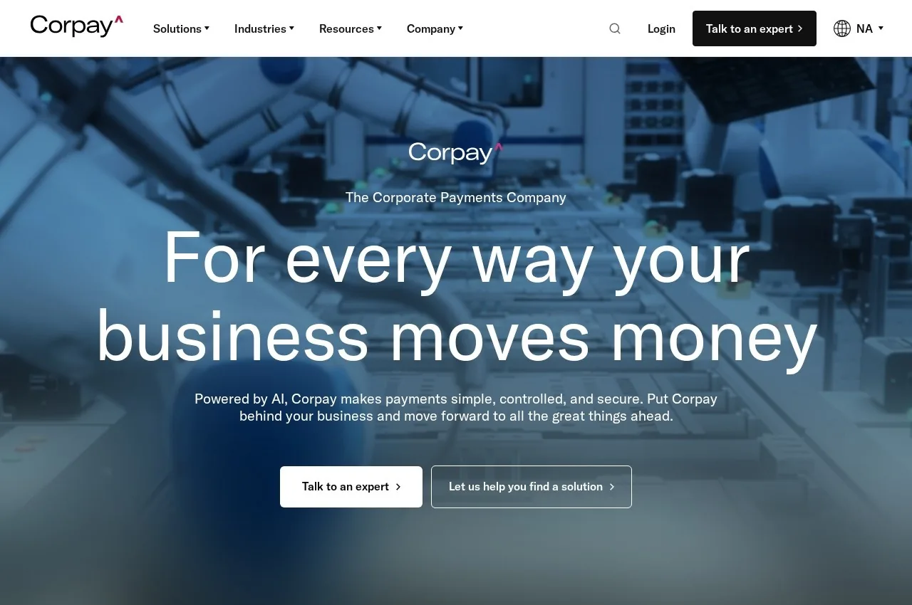 Corpay screenshot