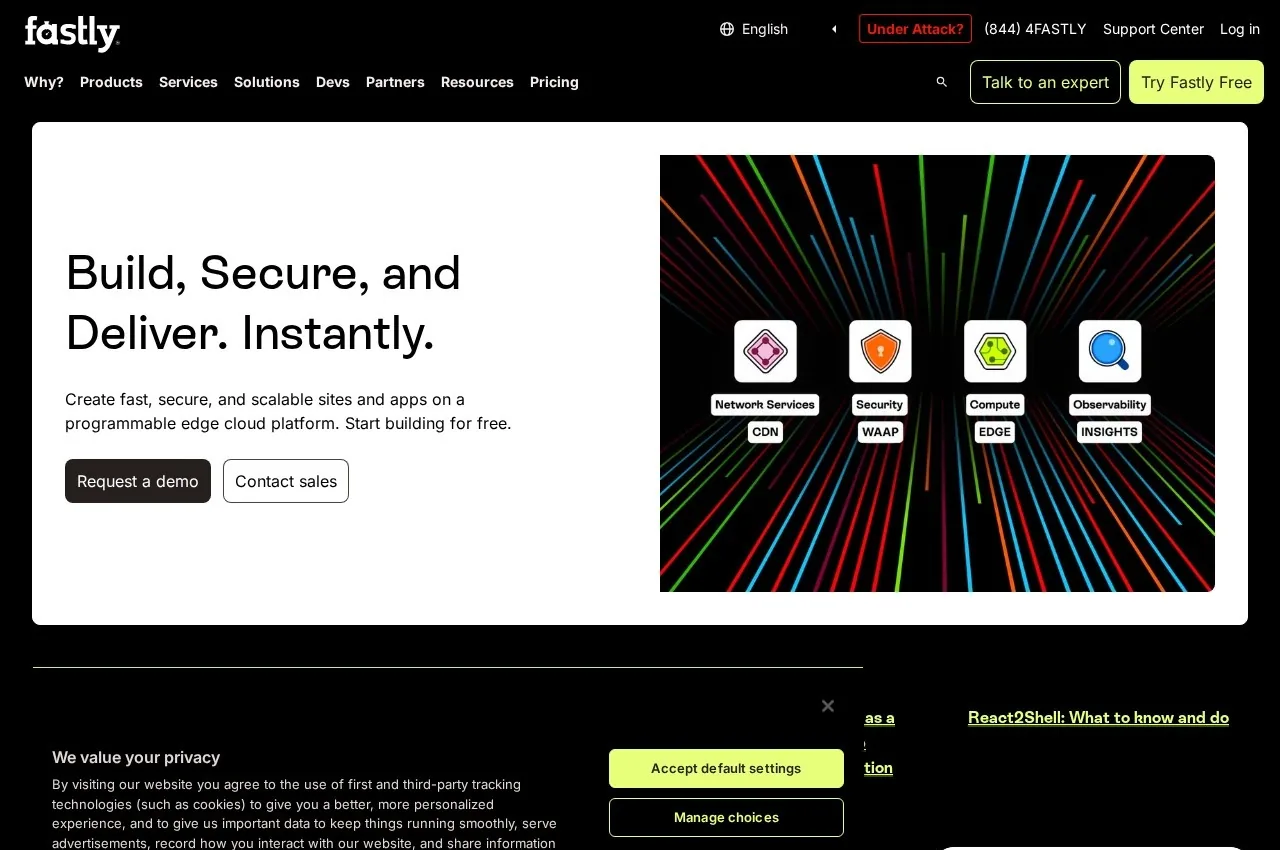 Fastly screenshot