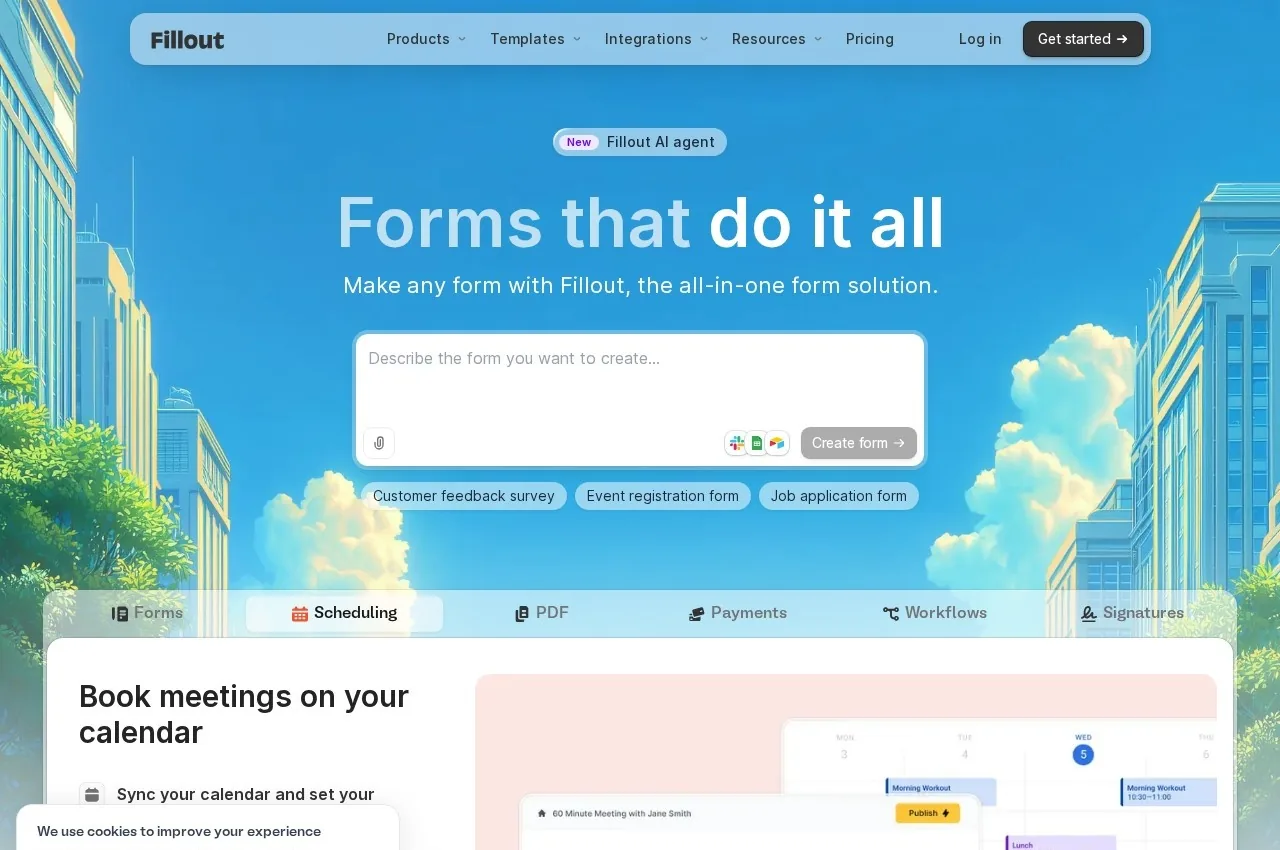 Fillout screenshot