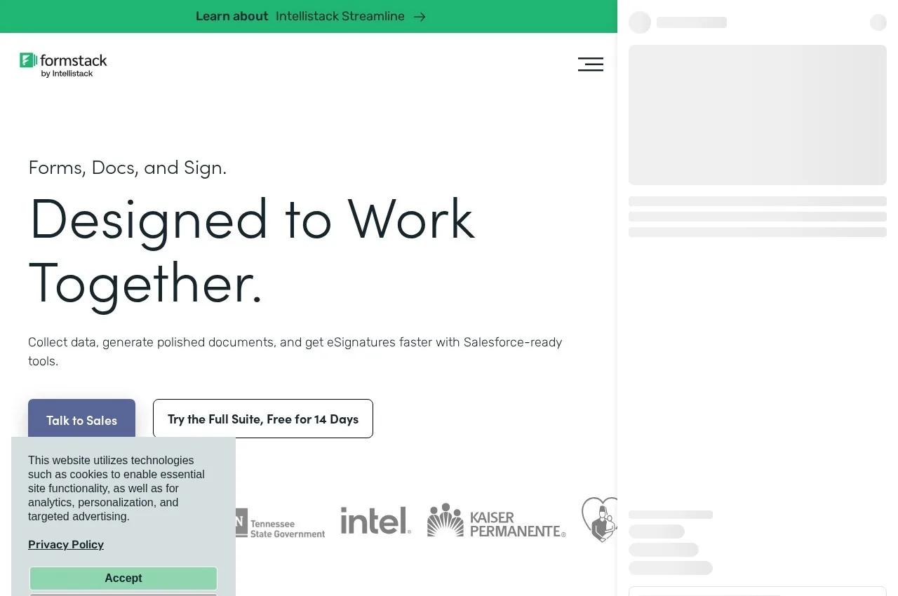 Formstack Forms screenshot