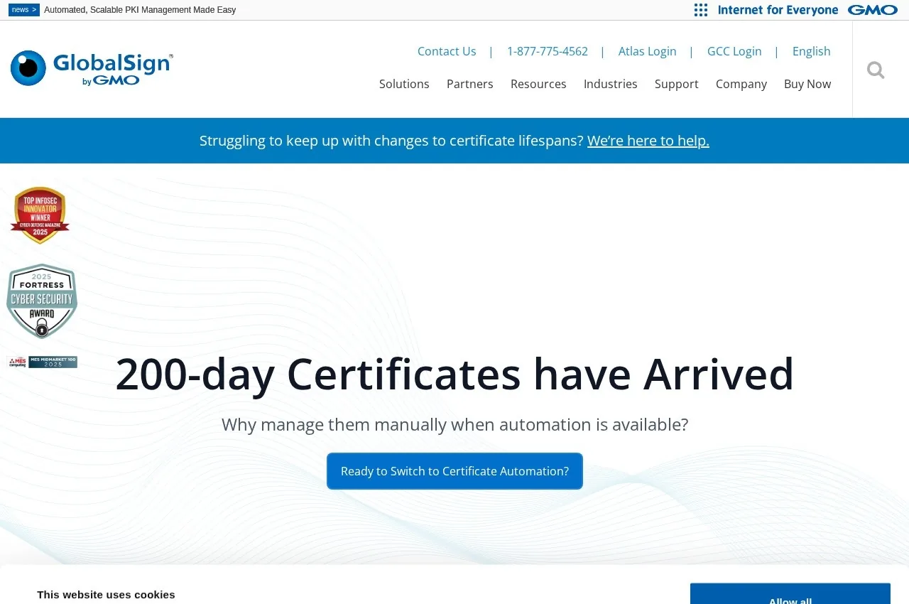 GlobalSign Atlas screenshot