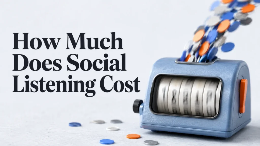 What Social Listening Costs, and What Sets the Price