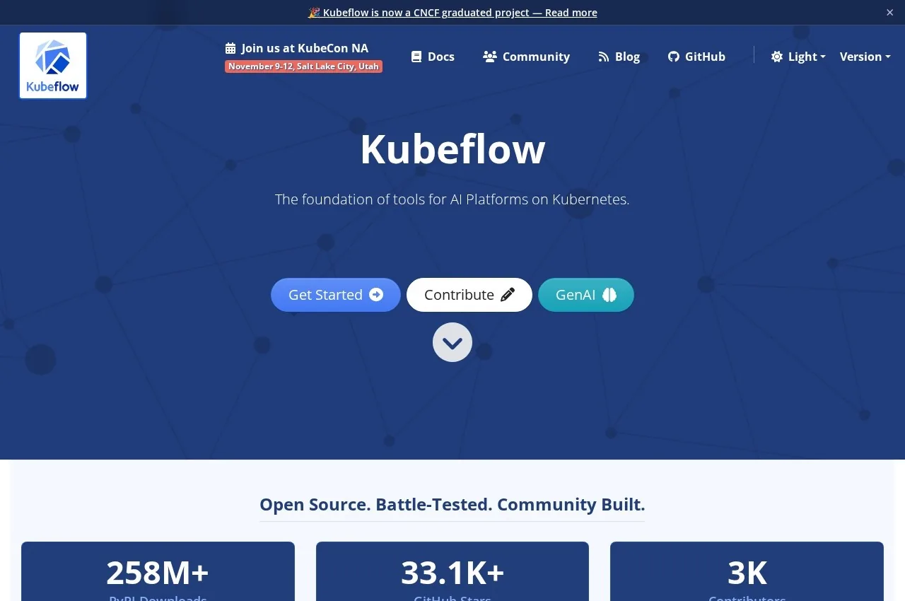 Kubeflow screenshot