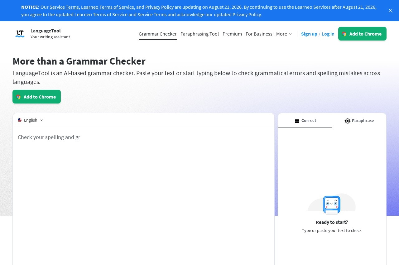 LanguageTool screenshot