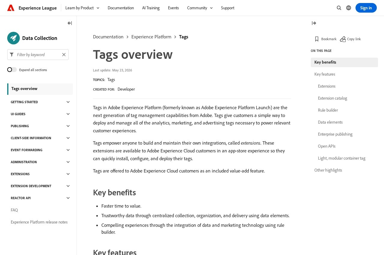 Adobe Experience Platform Tags screenshot