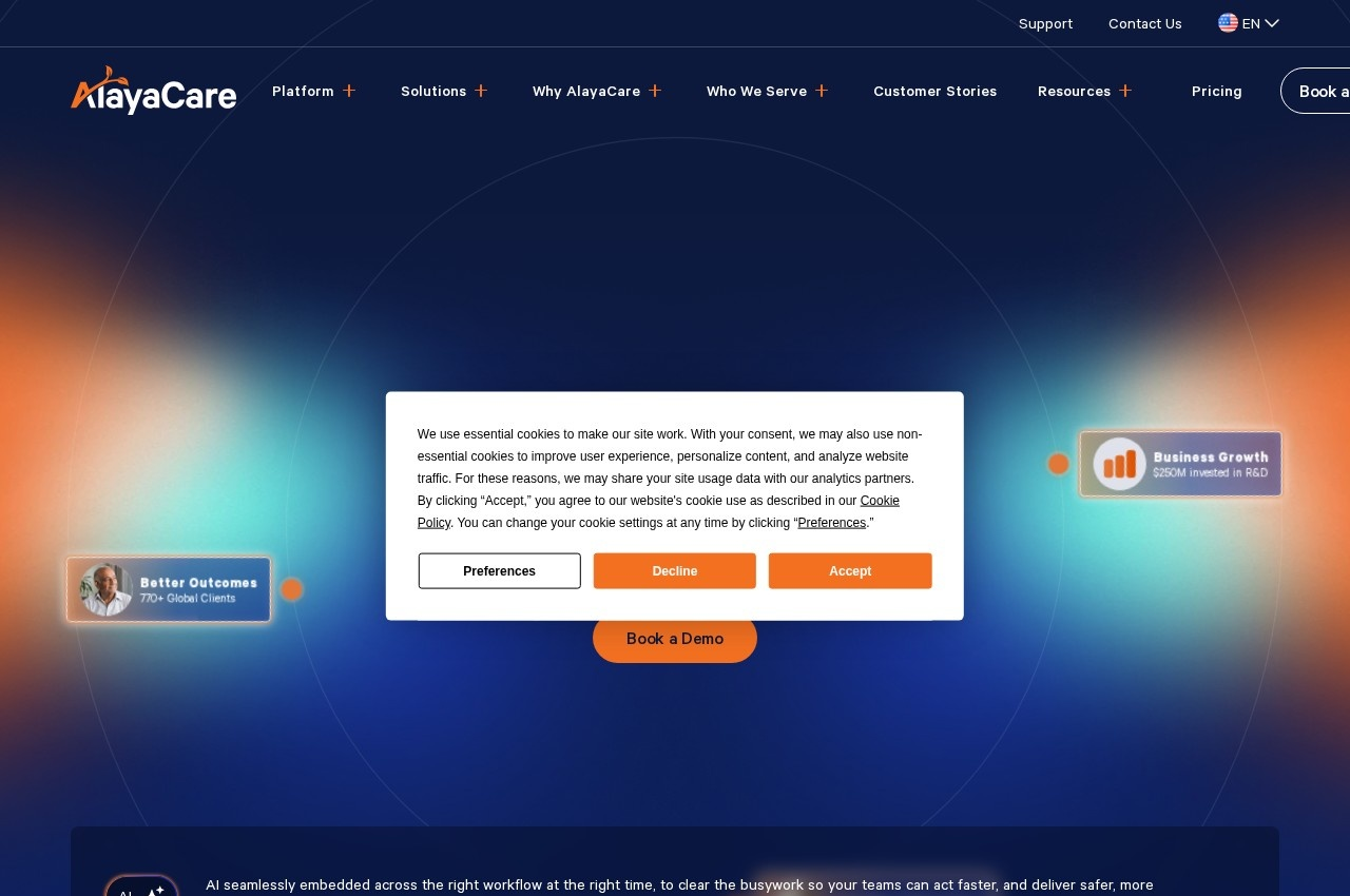 AlayaCare screenshot